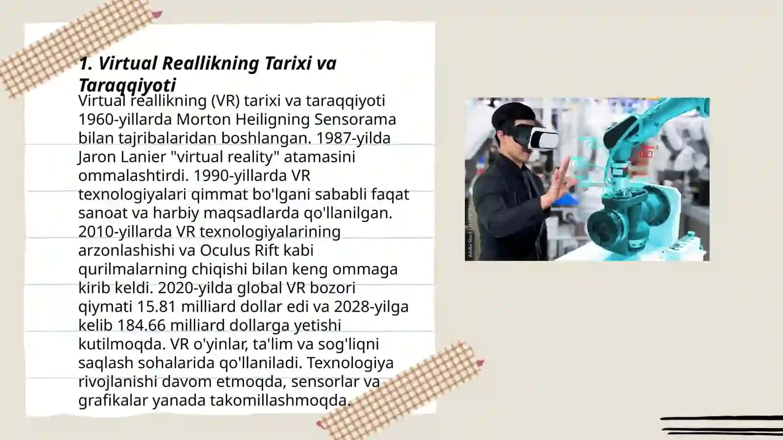 Virtual Reallikning Tarixi va Taraqqiyoti 3
