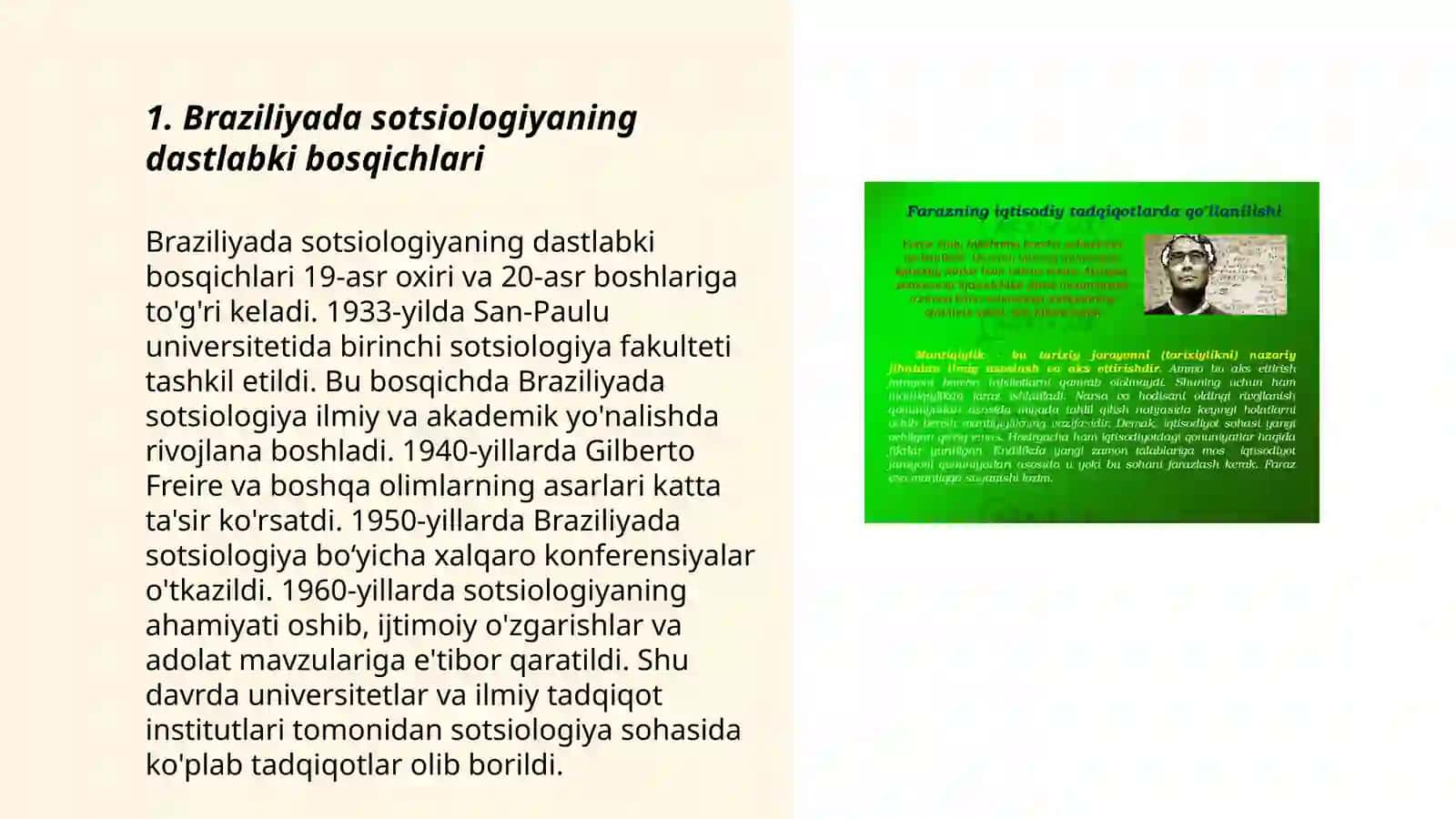 Braziliyada sotsiologiyaning rivojlanishi 3