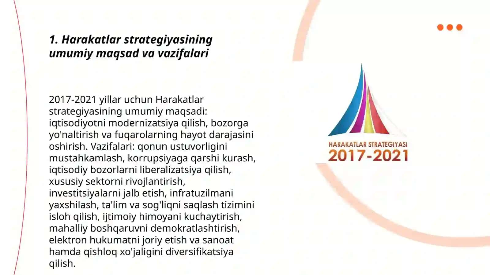 O‘zbekiston Respublikasi Harakatlar strategiyasi 2017-2021 3