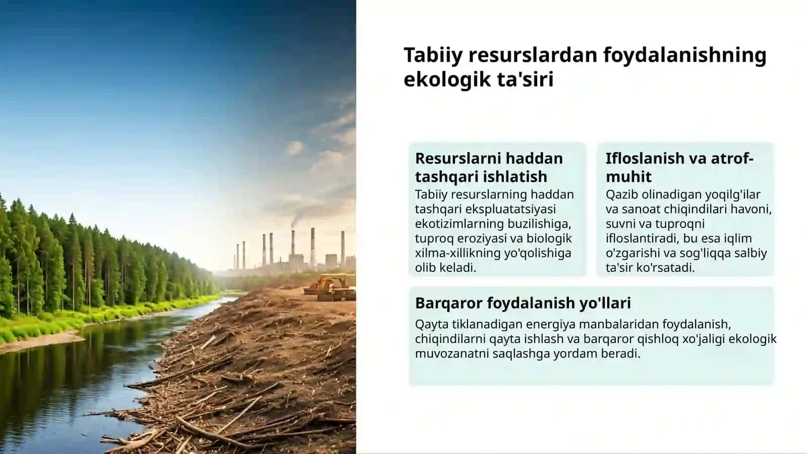 Tabiiy resurslar: oqilona foydalanish va kelajak 3
