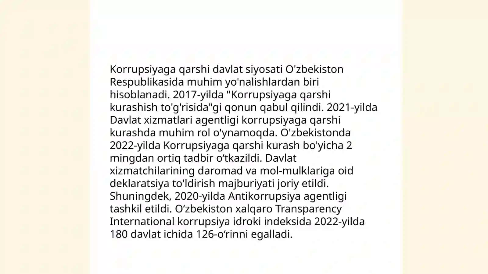 Oʻzbekistonda korrupsiyaga qarshi kurash mexanizmlari 3