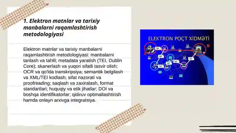 Elektron matnlar va tarixiy manbalarni raqamlashtirish metodologiyasi 3