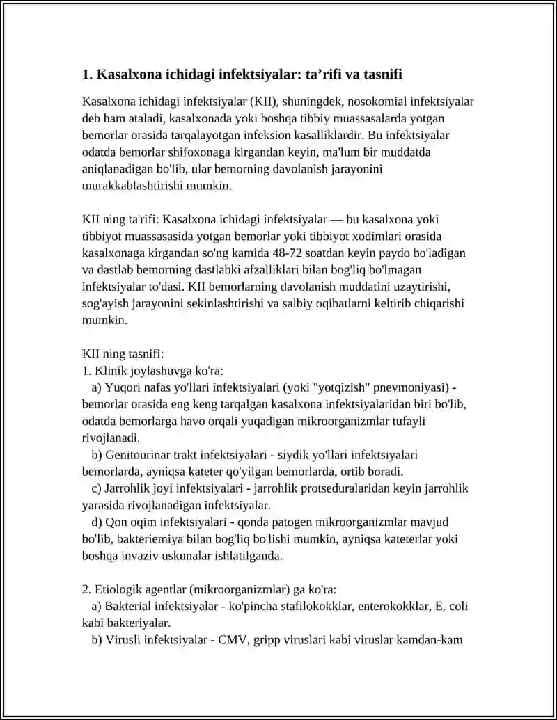 KLINIK MIKROBIOLIGIYA KASALXONA ICHI INFEKSIYALARI 3