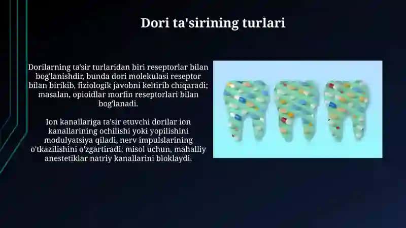 Dori ta'sirining turlari 3