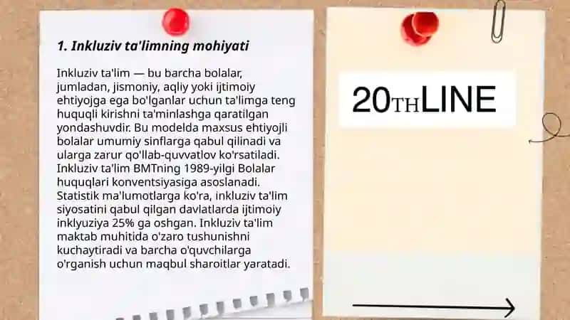 Inklyuziv va birgalikda o‘qitish: ularning asosiy farqlarini asoslash. 3
