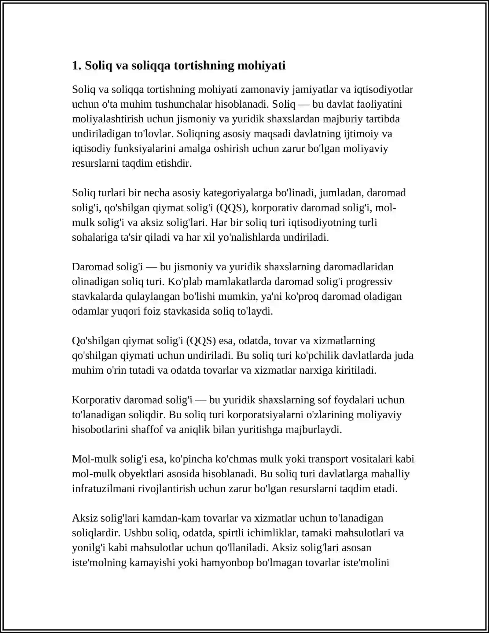 SOLIQLAR VA SOLIQQA TORTISH” FANINING MAQSADI, VAZIFALARI, OB‘EKTI VA PREDMETI 3