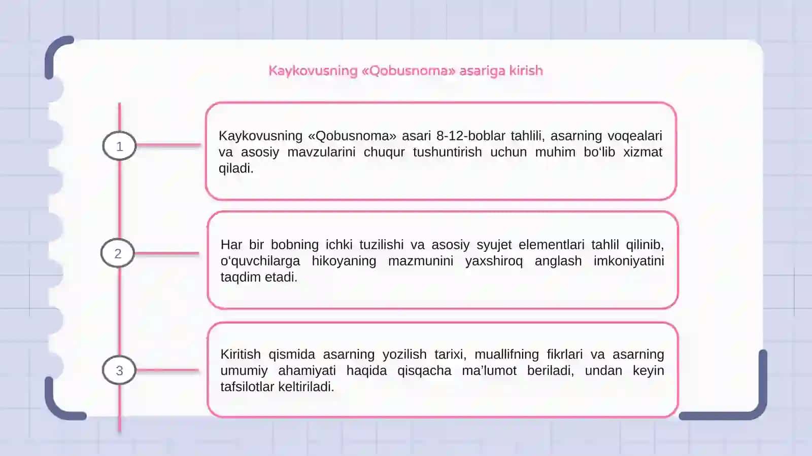 Kaykovusning,, Qobusnoma‘‘ asari 8-12-boblar tahlili 3