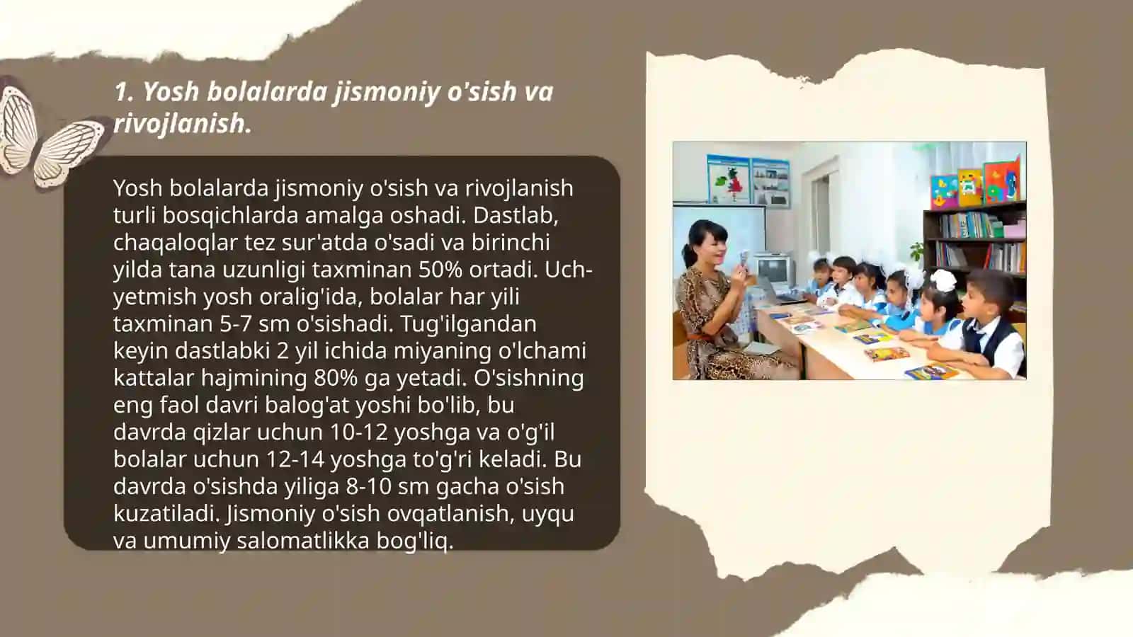 Yosh bolalarda jismoniy o'sish va rivojlanish 3