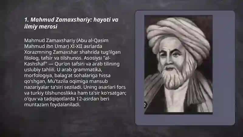 Mahmud Zamaxshariy va uning filologik asarlari 3