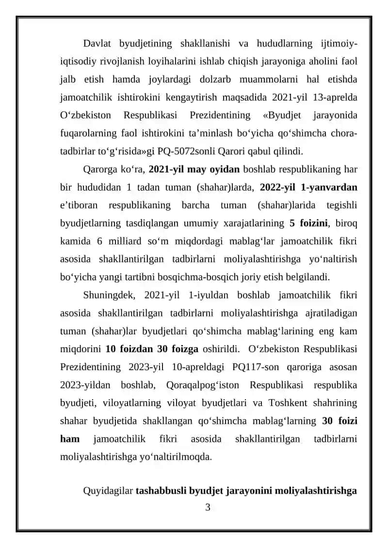 Mahalliy budjetning qo’shimcha daromad manbalari va ularning tarkibi 3