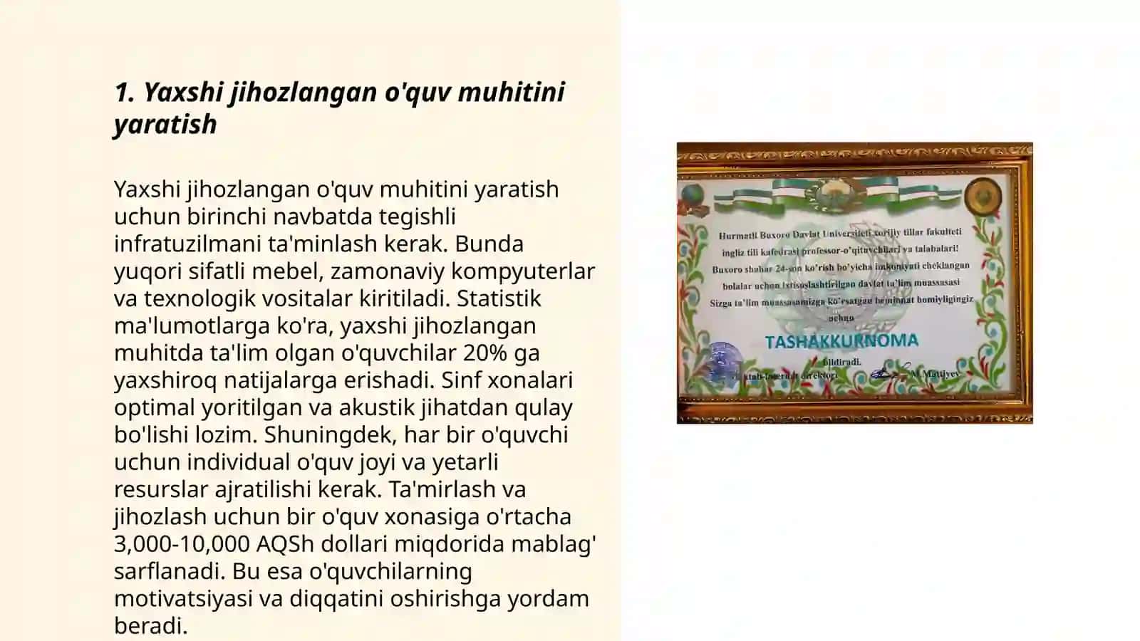 Imkoniyati cheklangan bolalarni samarli inkulyiz ta'lim olishning asosiy shartlari 3