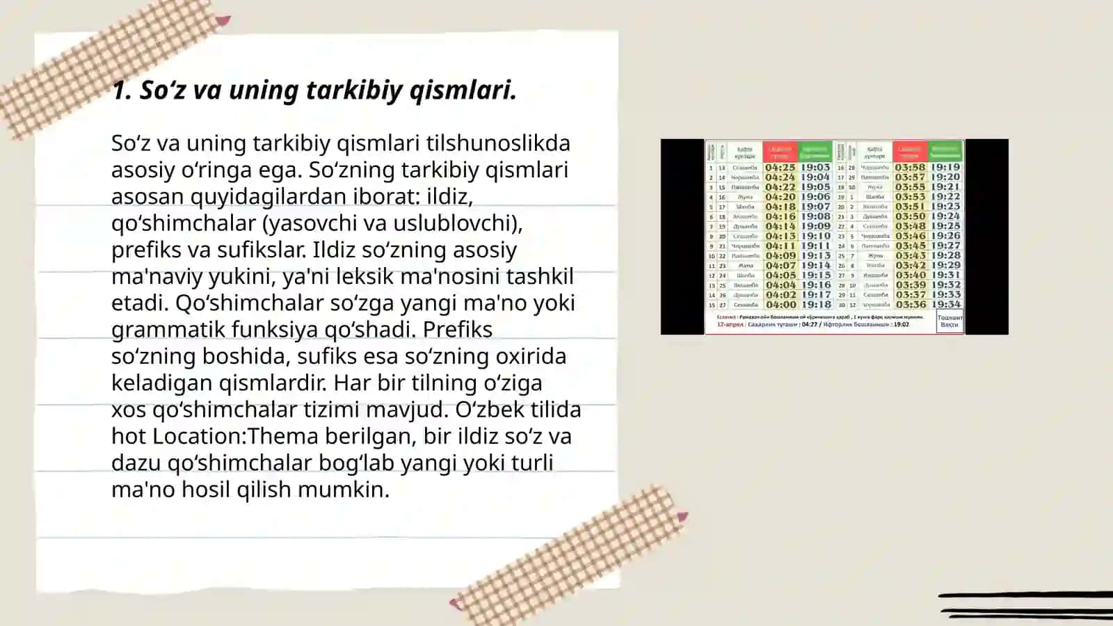 So‘zning Morfemik tarkibi bo‘limidagi o‘rganish yuzasidan 1-4-sinflar uchun metodik tavsiyalar ishlab chiqish 3