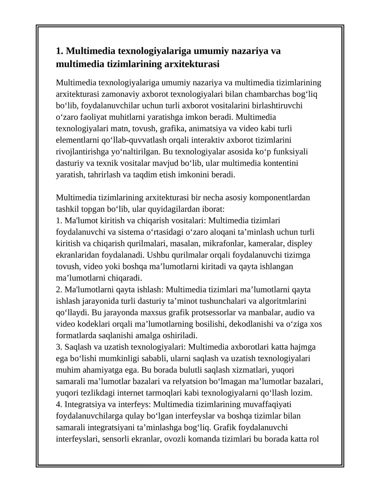 MULTIMEDIYA TEXNOLOGIYALARI 3