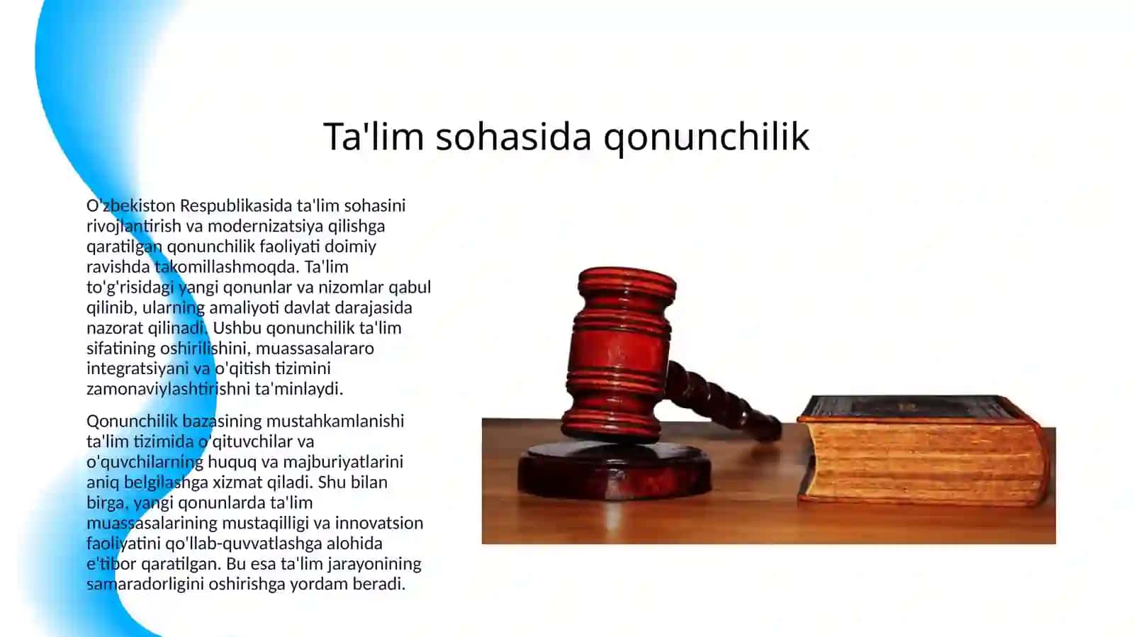 OʻZBEKISTON RESPUBLIKASIDA TAʼLIM SOHASIDA AMALGA OSHIRILAYOTGAN ISLOHOTLAR 3