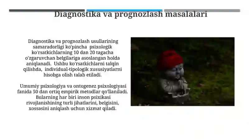 Psixik rivojlanishni davrlashtirish muammosi 3