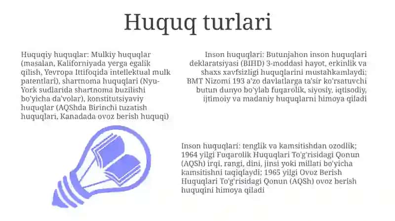 Huquq turlari 3