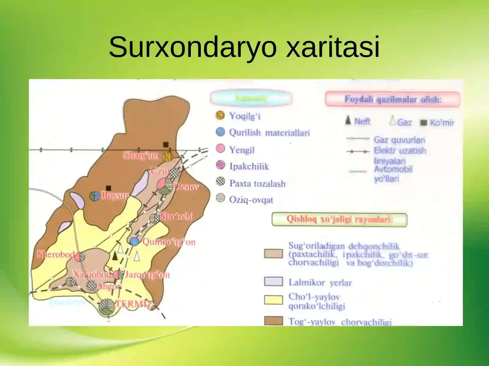SURXONDARYO IQTISODIY GEOGRAFIK RAYONI 3
