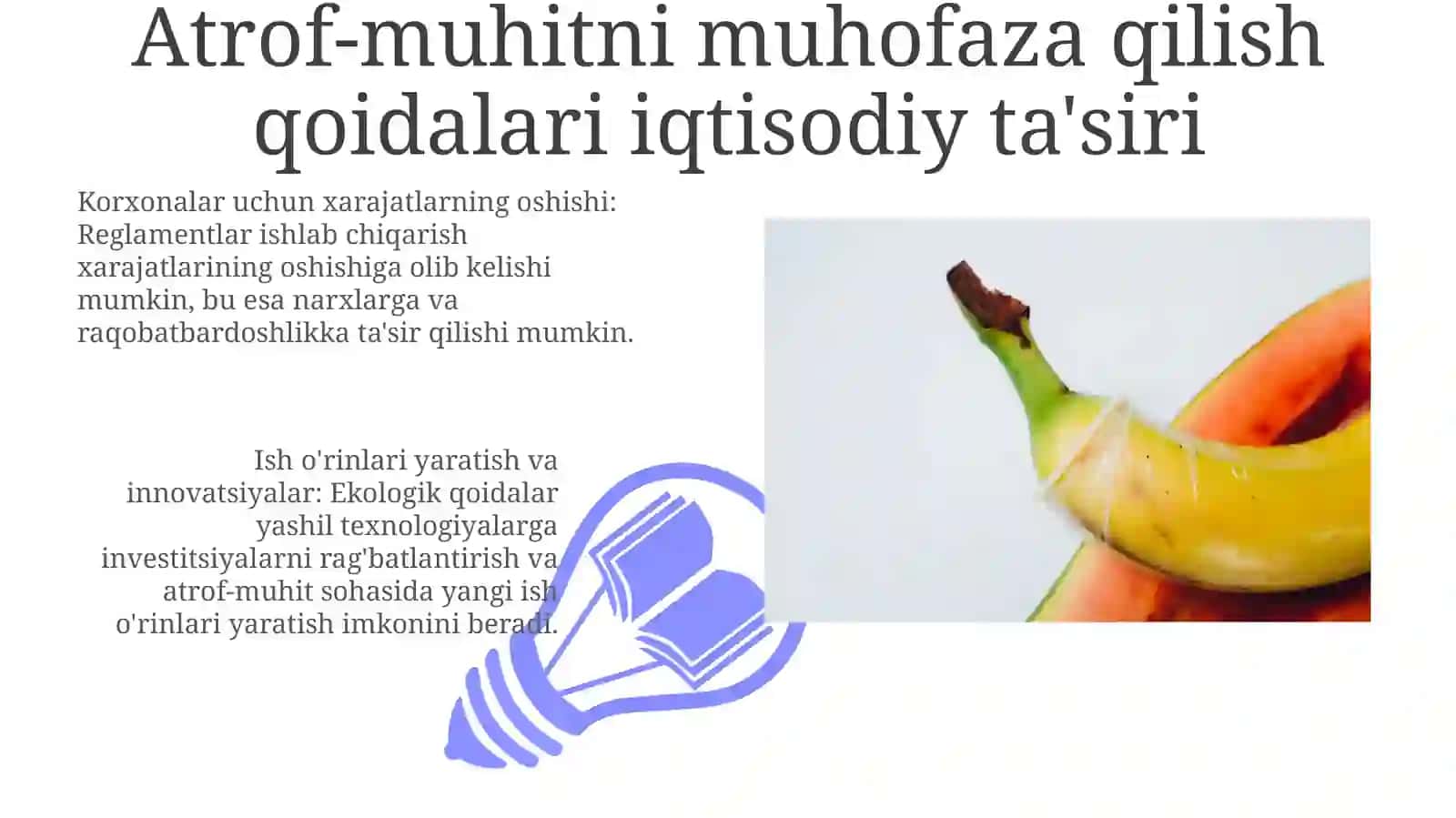 Atrof-muhitni muhofaza qilish qoidalari iqtisodiy ta'siri 3