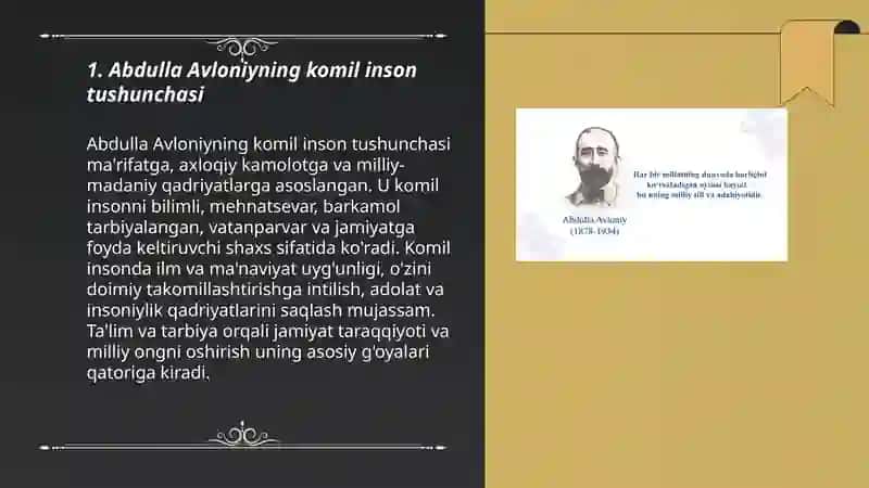 Abdulla Avloniyning komil inson haqidagi qarashlari 3