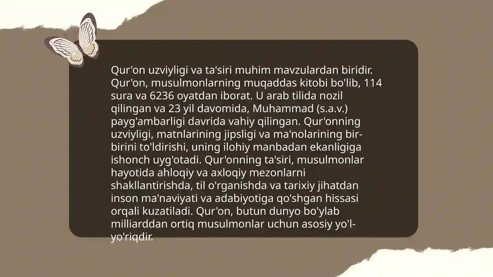 Qur'on Sharq xalqlarining diniy, ilmiy va ma’naviy me’rosi 3