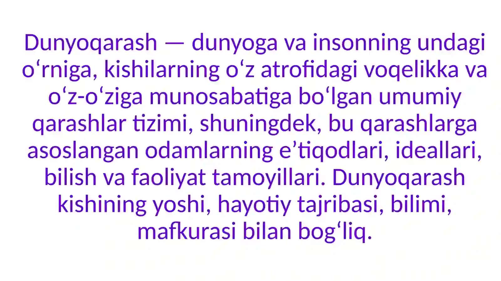 Dunyoqarashining mohiyati tuzilishi va funksiyalari 3