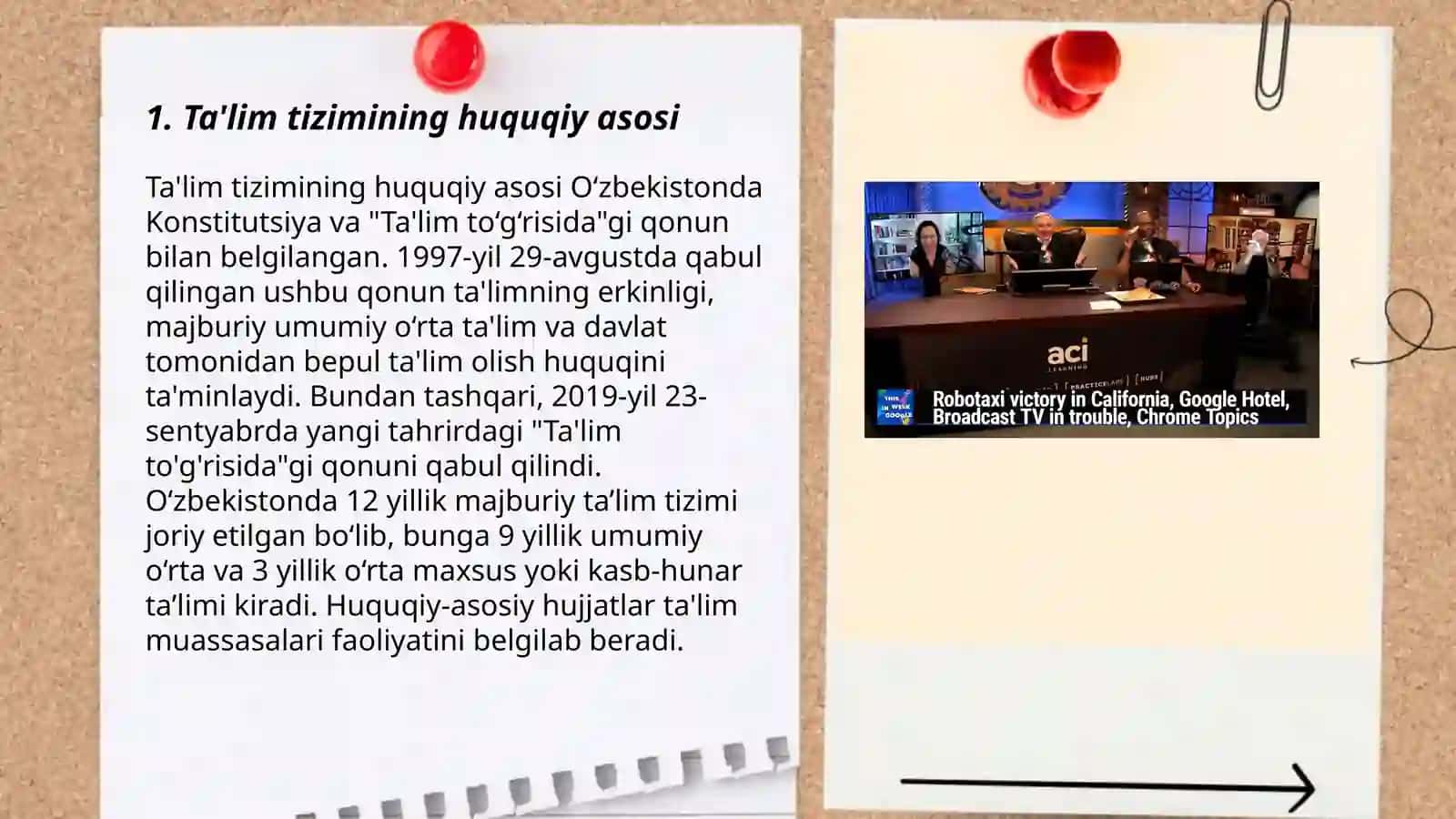 Ta'lim toʻgʻrisidagi qonun tuzilishi va mohiyati 3