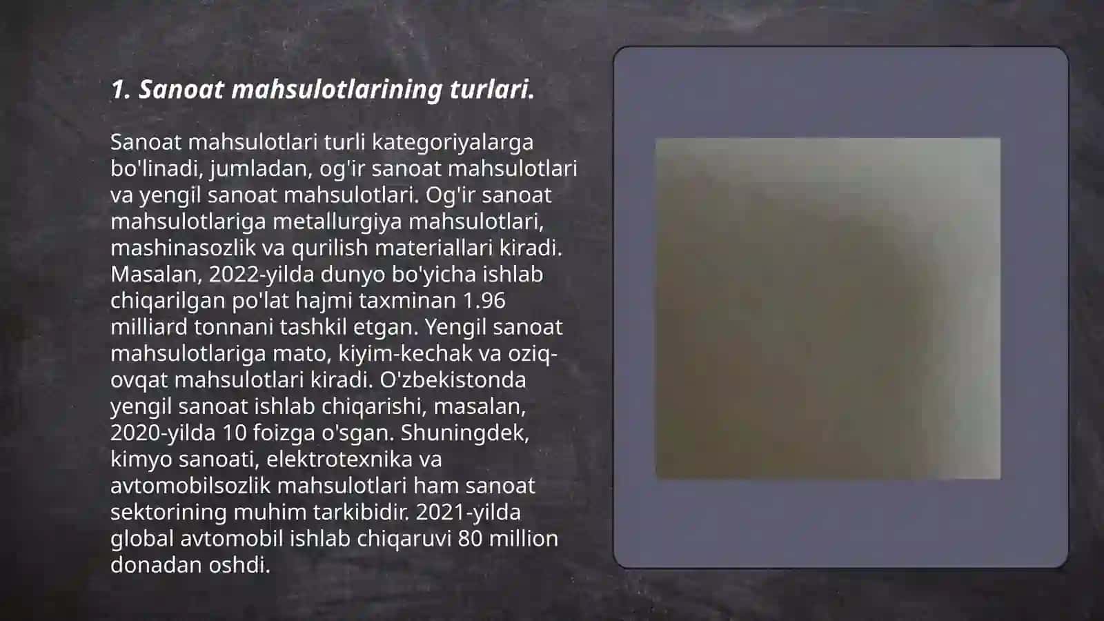 Sanoat mahsulotlarini sinflanishi 3