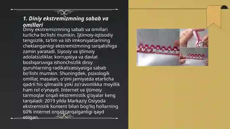 Diniy ekstrimizm g’oyalar haqida 3
