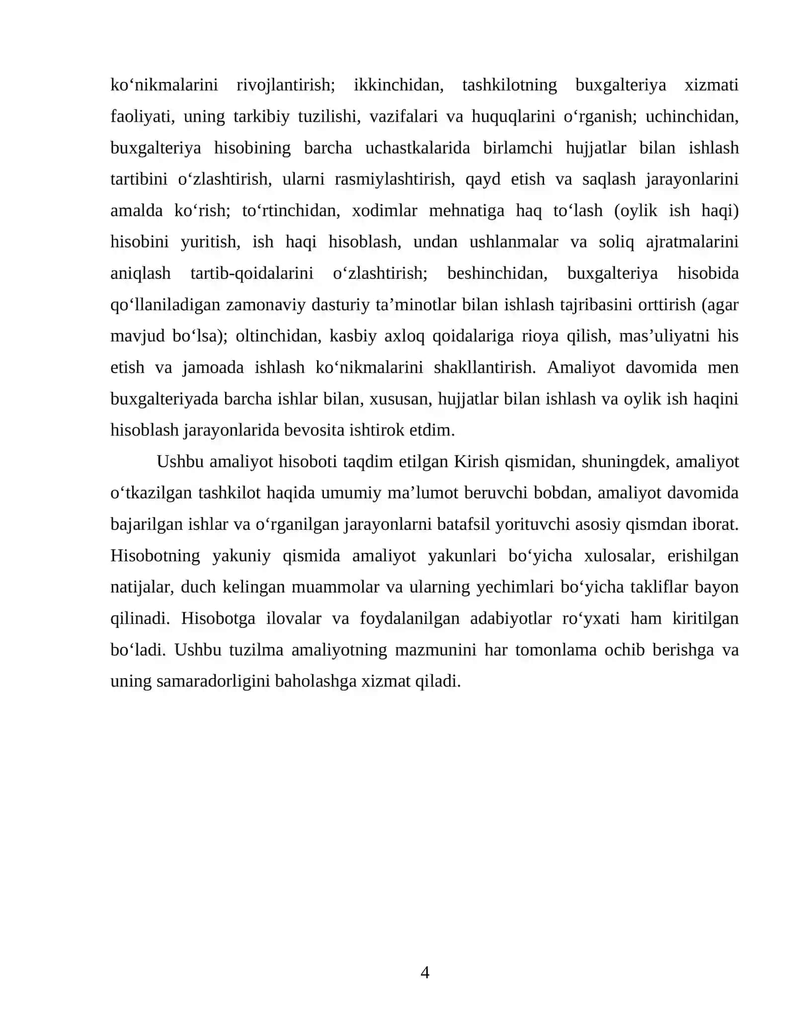 “Anor bank” Aksadorlik Jamiyatida Buxgalteriya xisobi va Audit amalyoti 4