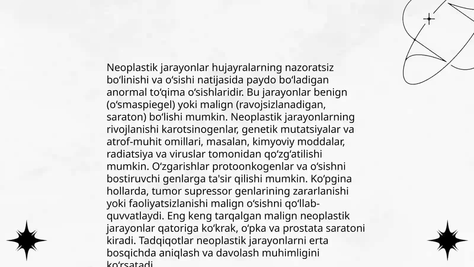 Benz(a)piren va neoplastik jarayonlar 4