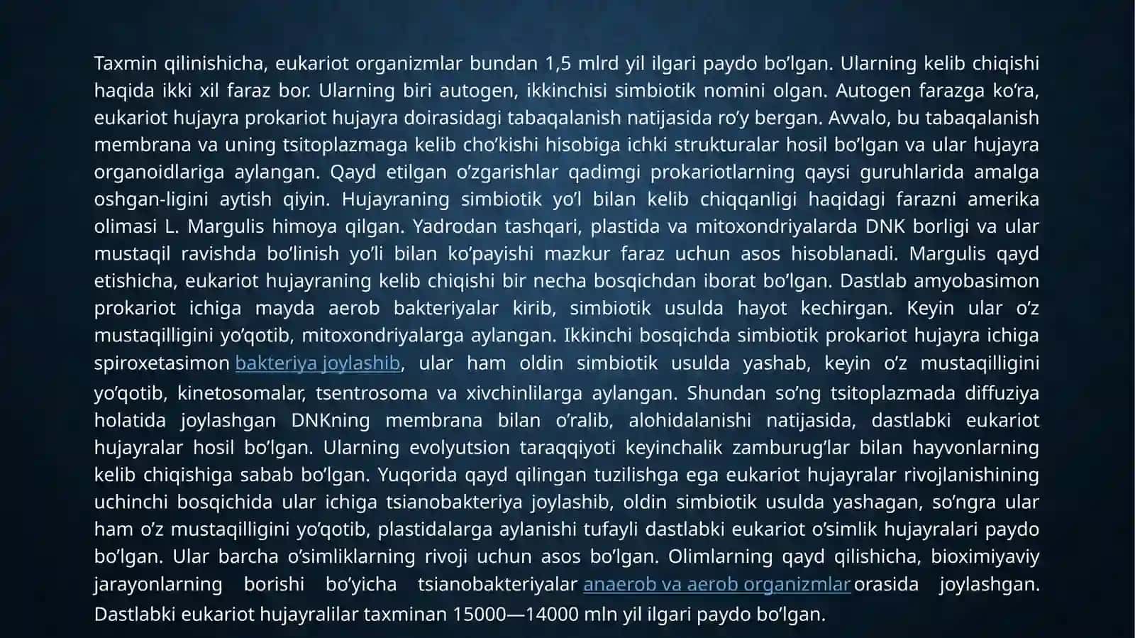 Hujayrali va ko‘p hujayrali organizmlarning kelib chiqishi 4