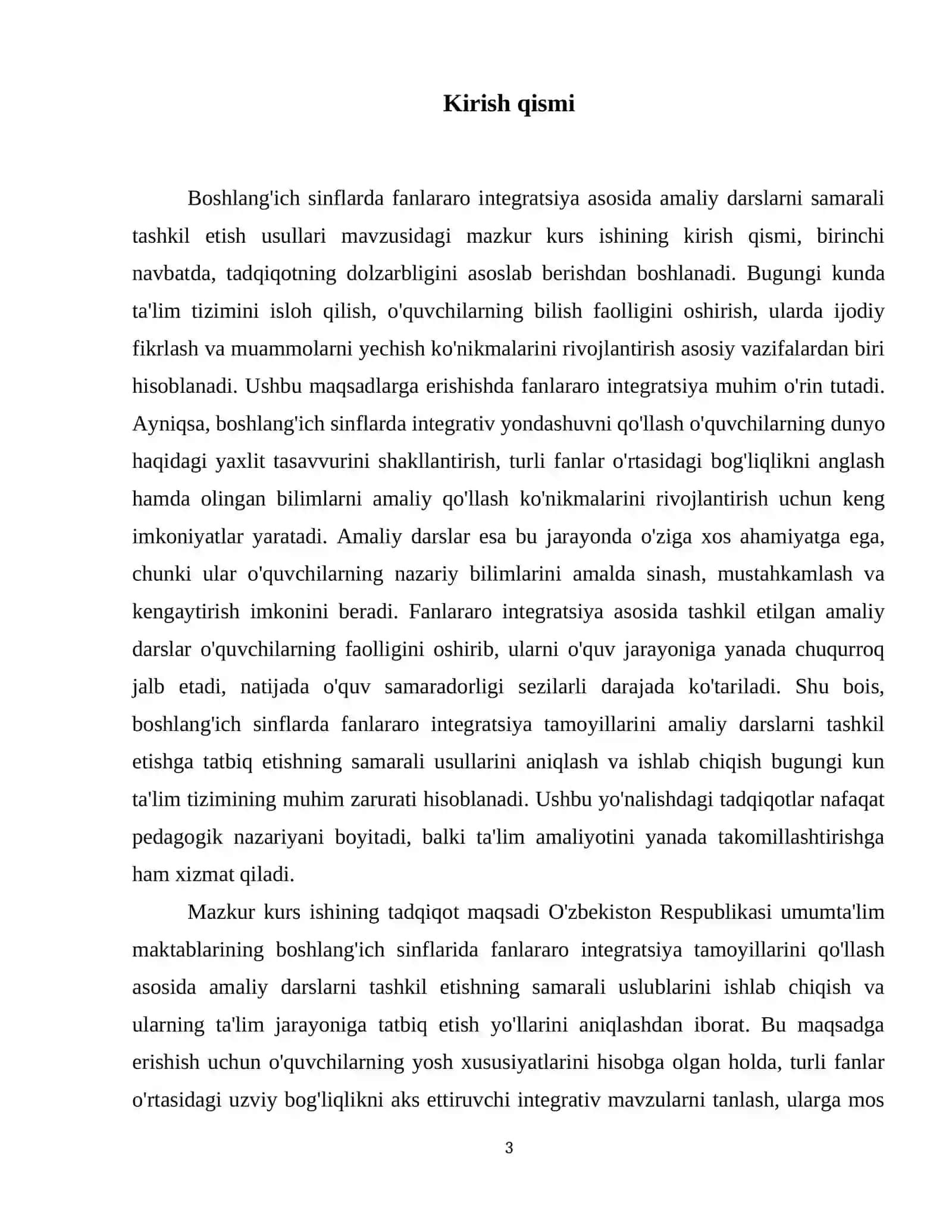 Boshlang‘ich sinflarda fanlararo integratsiya asosida amaliy darslarni samarali tashkil etish usullari. 4