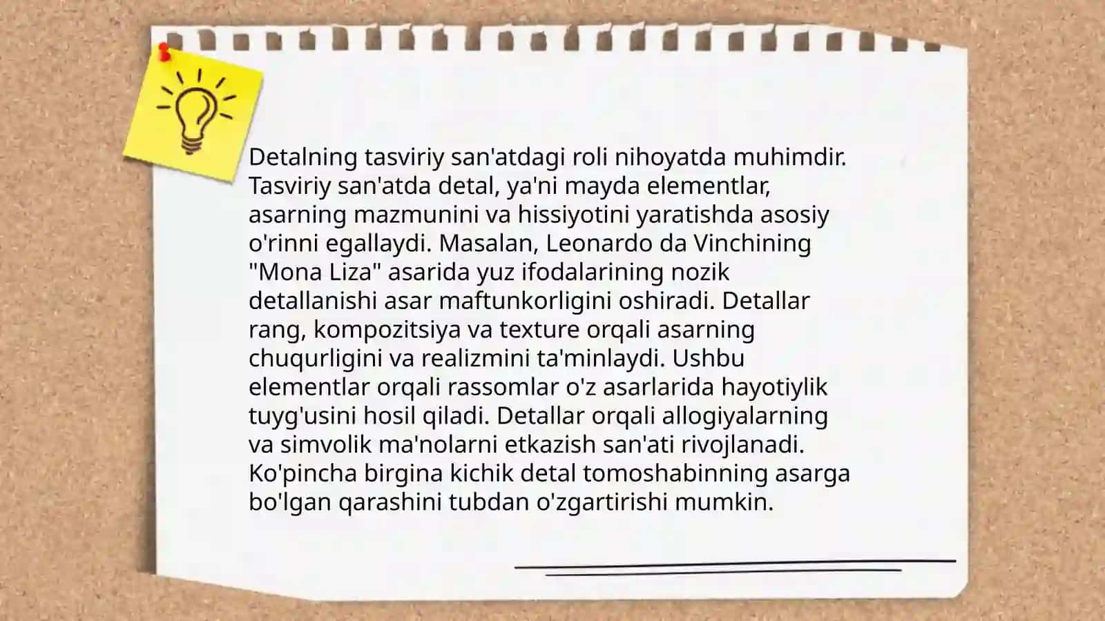 Badiiy asarda detal mavzusi 4