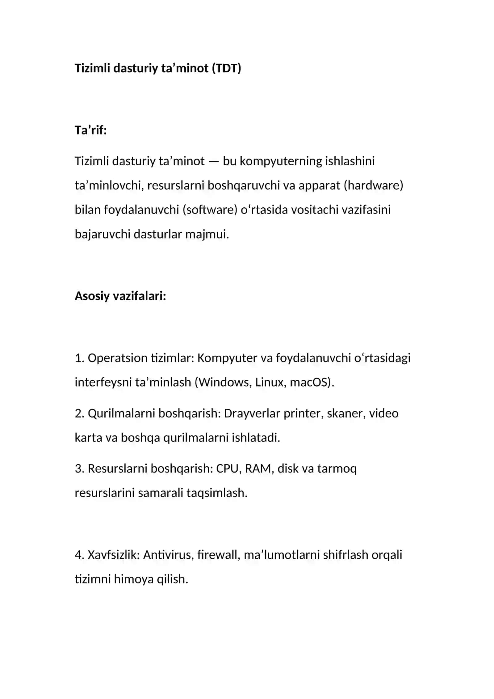 “Tizimli va amaliy dasturiy taʼminotning rivojlanish tendensiyalari” 4