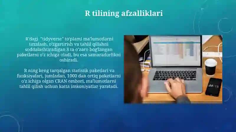 Maʼlumotlar tahlilida python va R tillarning taqqoslanishi 4