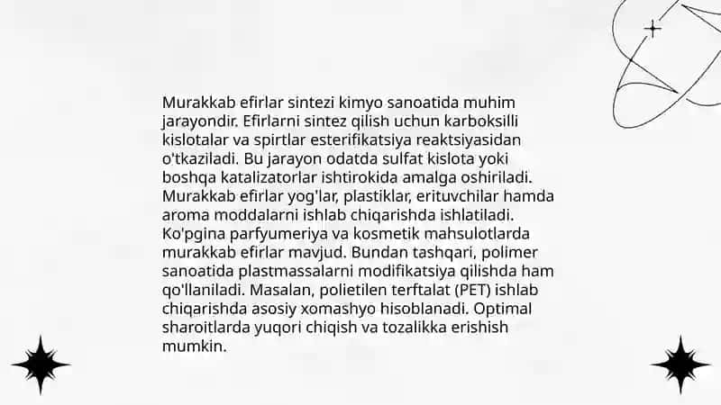 Murakkab efirlar 4
