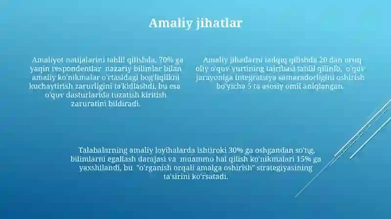Akademik faoliyat integratsiyasi: nazariya va amaliyot uyg'unligi 4