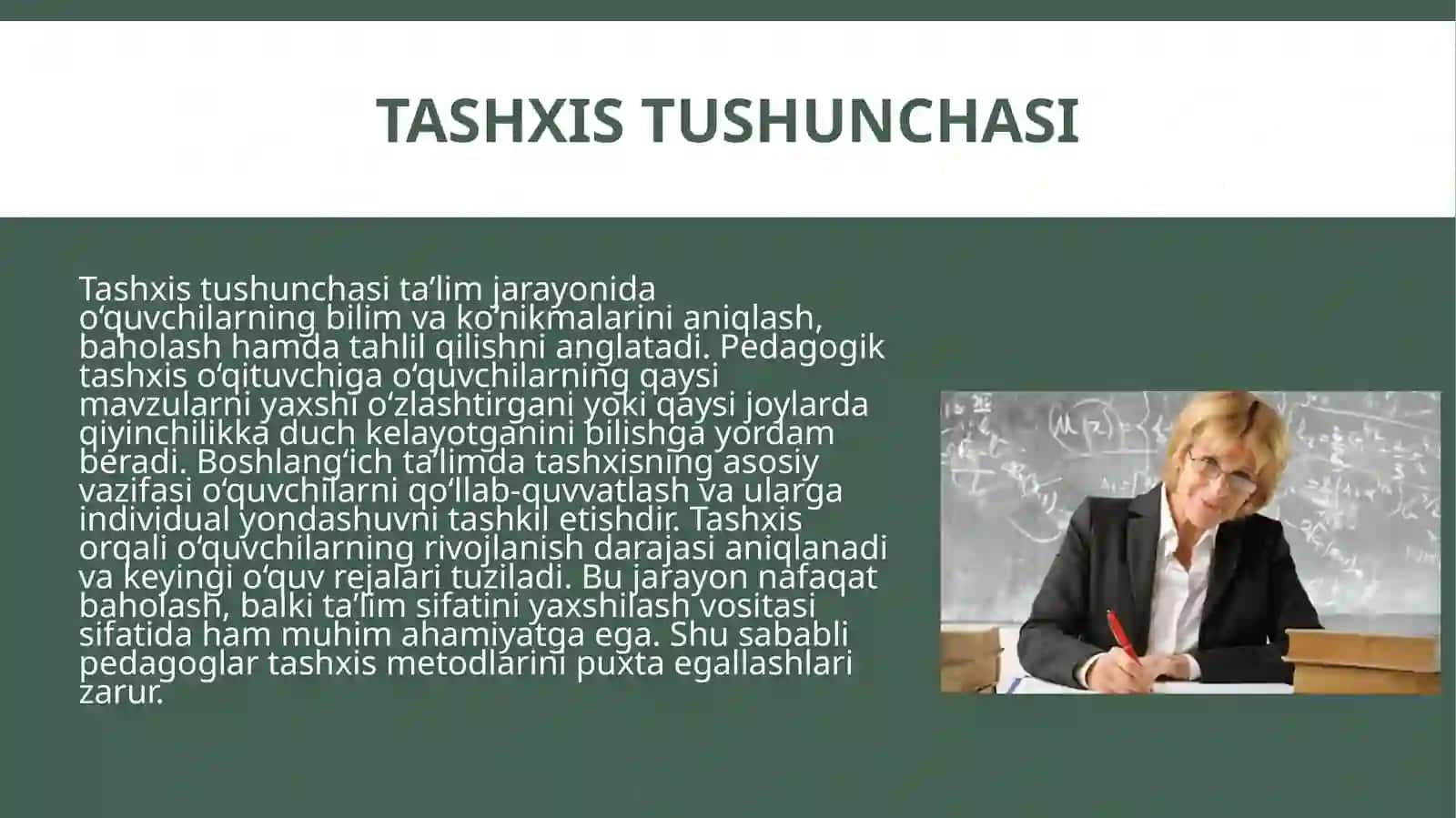 Boshlang'ich ta'limda o'quvchilarning bilim,ko'nikma va malakalarni tashxis etish. 4