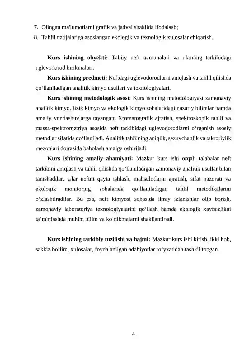 NEFT TARKIBIDAGI UGLEVODORODLARNING ANALITIK TAHLILI VA ULARNI ANIQLASH USULLARI 4