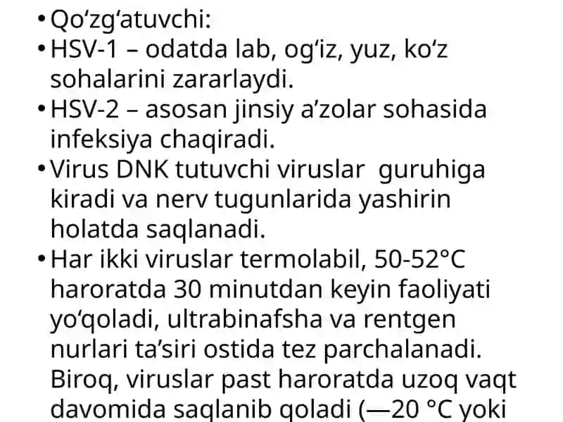 Oddiy gerpes va sitomegalovirus infeksiyalari 4