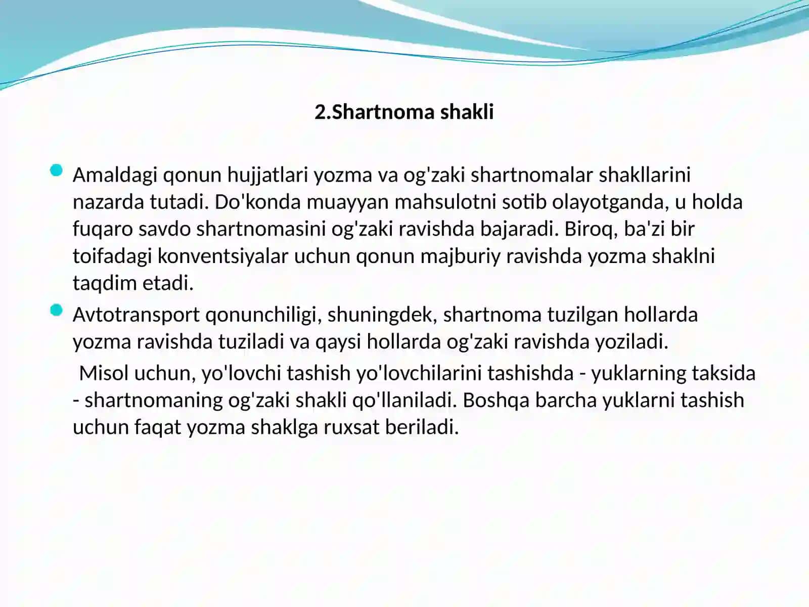 Yuklarni yayo'lovchilarni tashishda avtomobillarni texnik ekspluatatsiyasida qo'llaniladigan asosiy hujjatlar 4