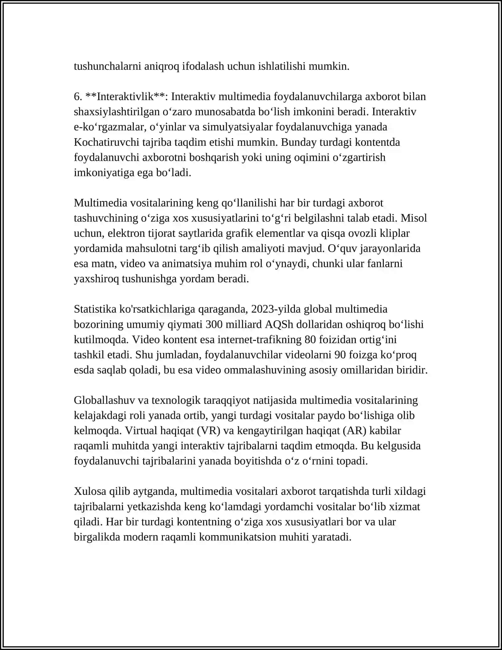 MULTIMEDIA VOSITALARI 4