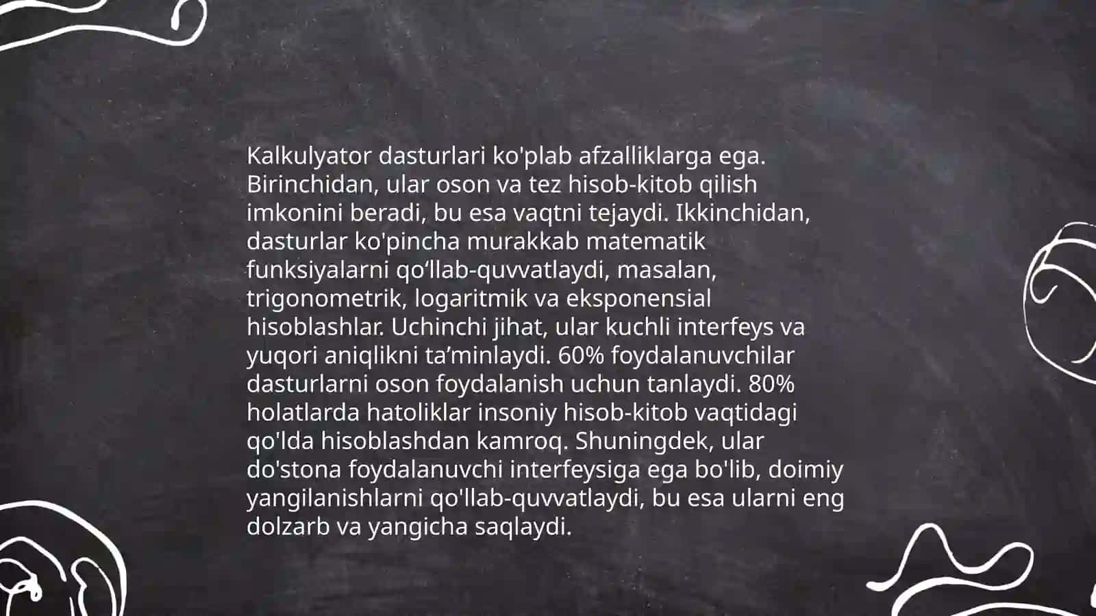 Arifmetik amallarni bajarishda axborot texnologiyalaridan foydalanish 4