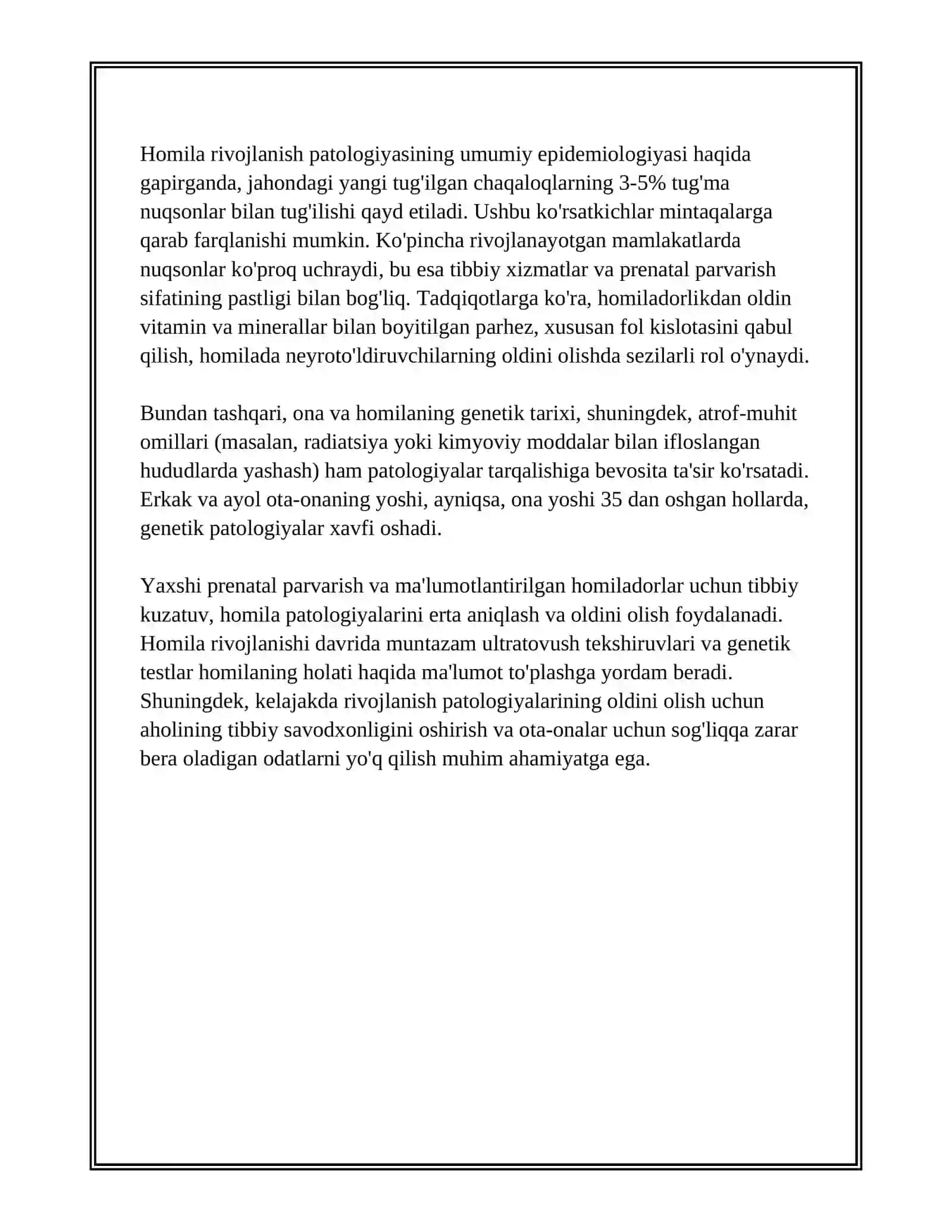 ONA QORNIDA RIVOJLANISH PATOLOGIYASI 4