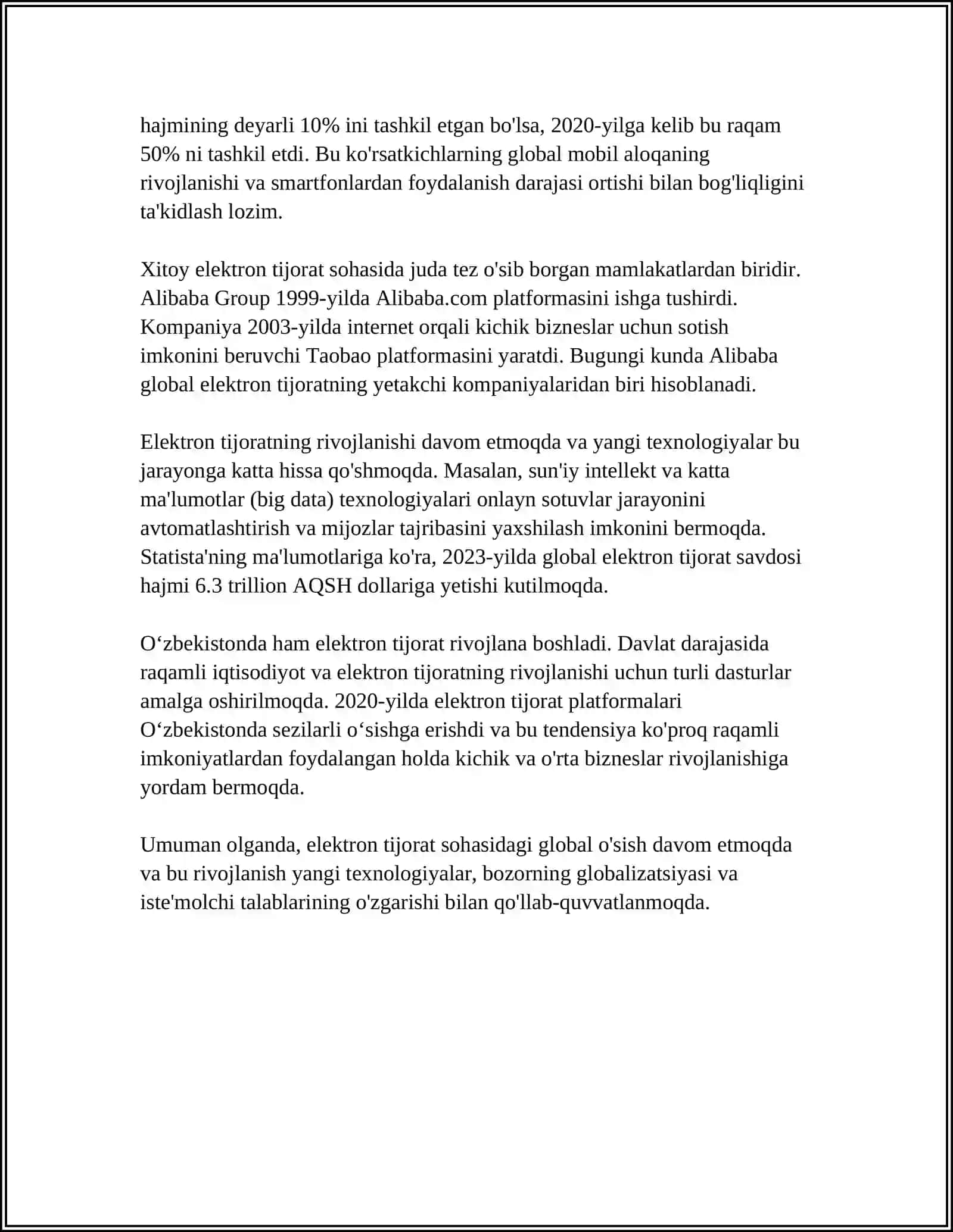 ELEKTRON TIJORAT TIZIMLARI VA IMZO 4