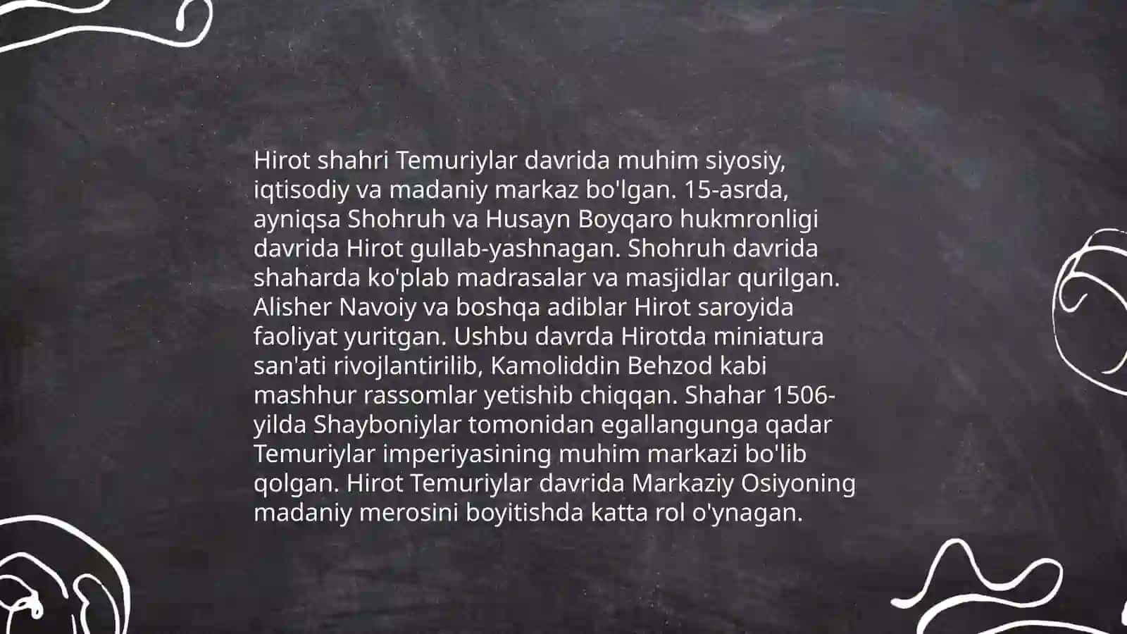 Temuriylar davrida Oʻrta Osiyoning tarixiy geografiyasi 4