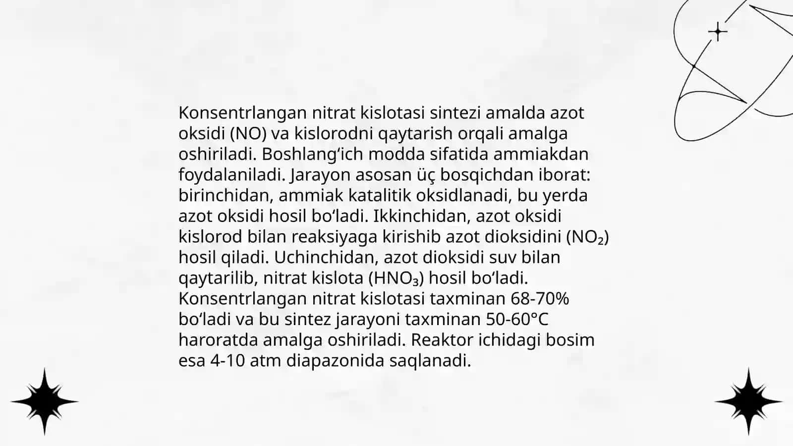 Konsentrlangan nitrat kislotaning olinishi 4
