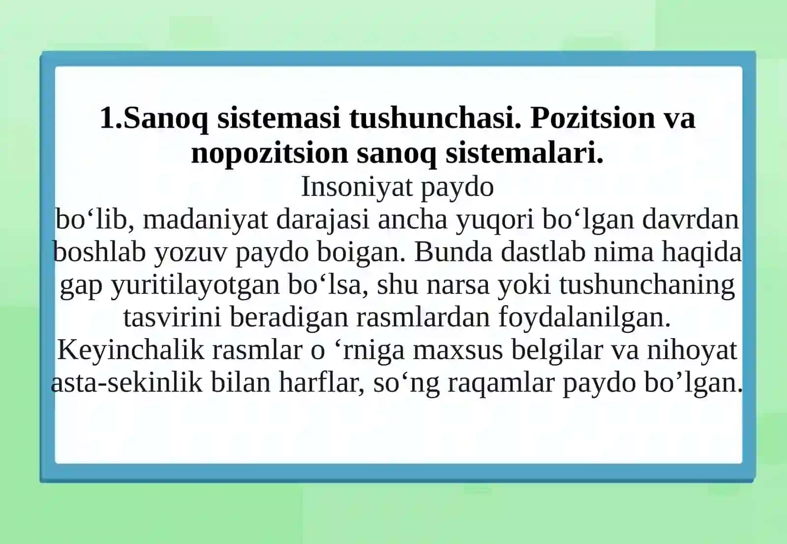 5-mavzu.Sanoqsistemalari 4