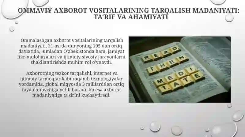 OAV Axborot Tarqalish Madaniyati 4
