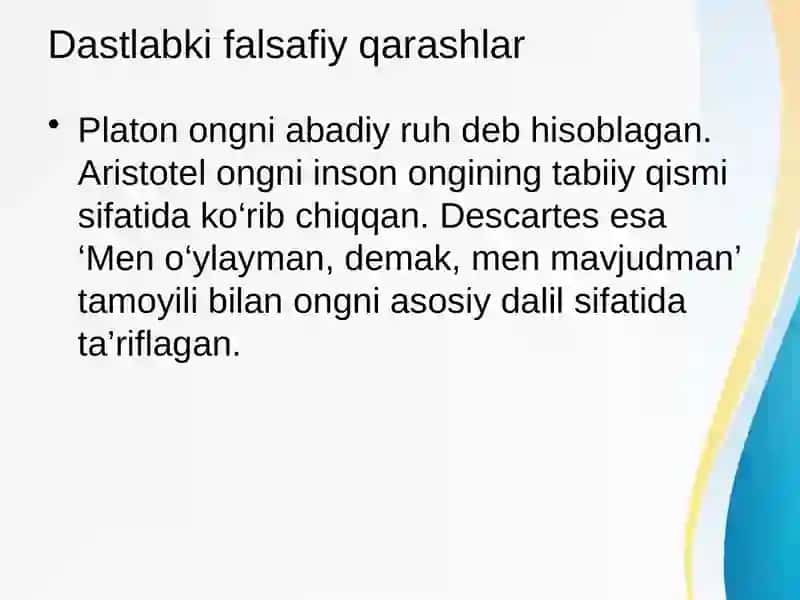 Falsafada Ong Muammosi 4